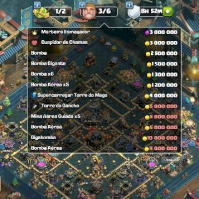 Conta CV 17 99% Full heróis Full 