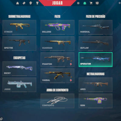 CONTINHA DE VALORANT, COM MUITAS SKINS - ASCENDENTE 1