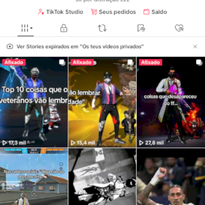 Anunciando uma conta tiktok 1K de seguidores e 10K de curtidas 