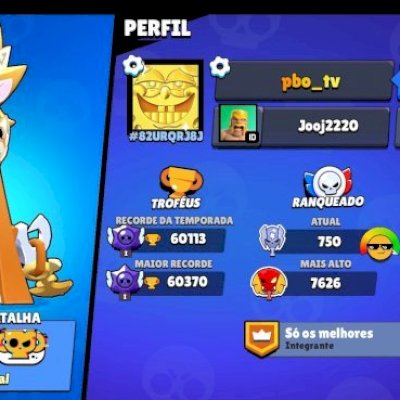 Conta de brawl 60k com todos os brawlers fama solar