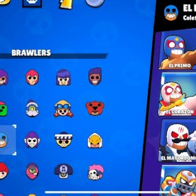 conta de brawl stars com mais de 10 mil troféu, skin do Stu Papai Noel
