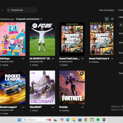 conta epic games