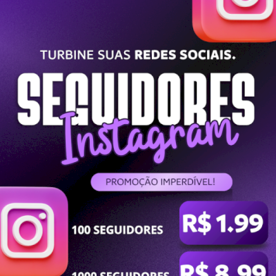 ‼️PROMOÇÃO‼️SEGUIDORES INSTAGRAM POR APENAS 1.99‼️