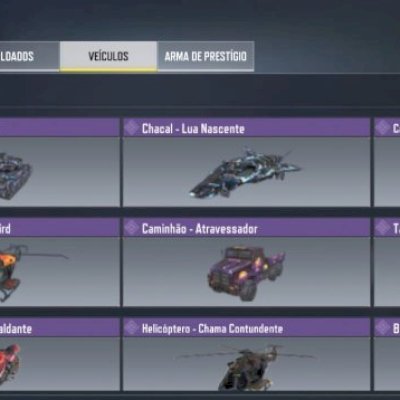 Conta de cód mobile muito rara tendo 7 armas míticas e um personagem 1 mítico 