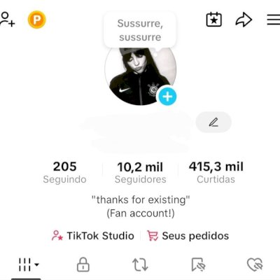 Conta de tiktok com 10k seguidores pronta pra monetizar