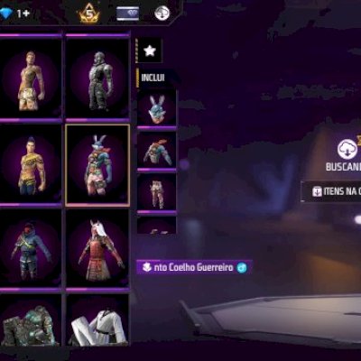 Vendo essa conta muito rara de free dire com 500 diamante 