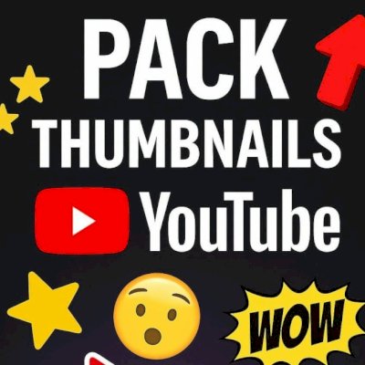 PACKS PARA THUMBNAILS DE YOUTUBE