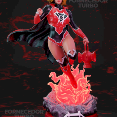 Kara Zor-El - Red Lantern - Stl 3D
