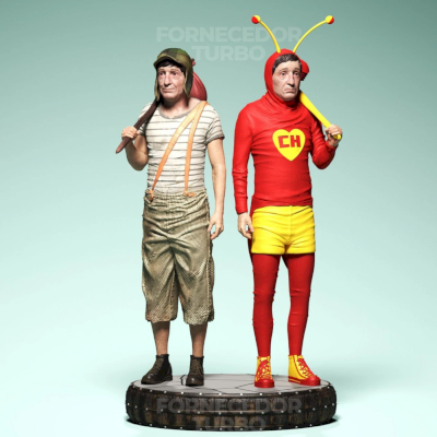 Chaves E Chapolin Colorado - Turma Do Chaves - Stl 3D