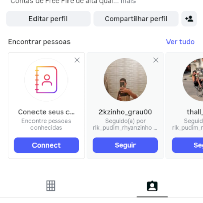 Conta de insta