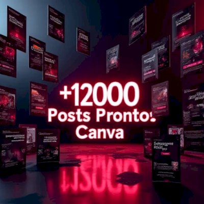 PACK COM +12.000 POSTS EDITÁVEIS NO CANVA