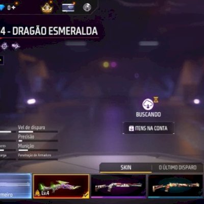 Conta Free Fire com angelical vermelha