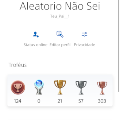 Conta Playstation 