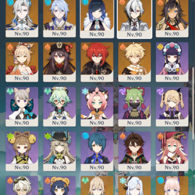 Conta Genshin Impact + 03 anos. Diversos personagens e constelações