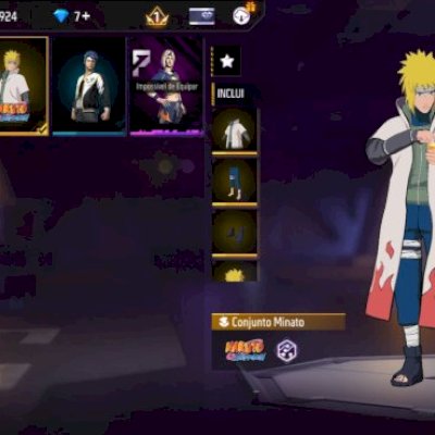 Conta de Free fire bot com minato 
