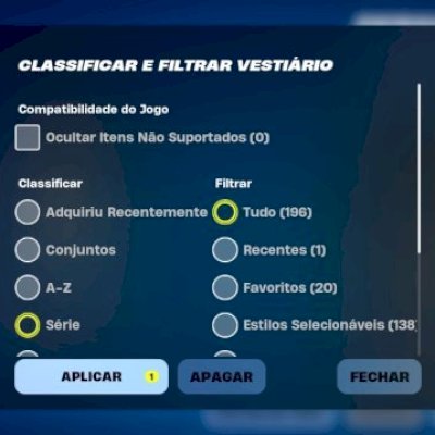 Conta Fortnite com 196 skins muito top