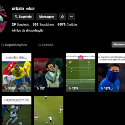 Conta com 500 seguidores 