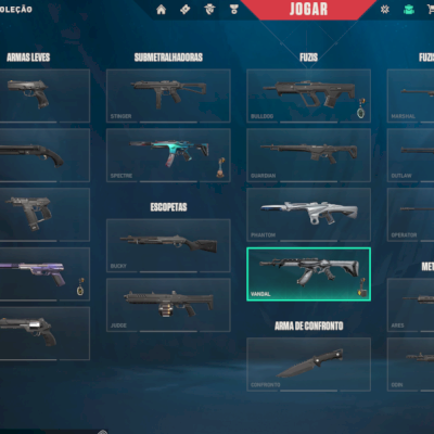 CONTA COM SKIN VALORANT