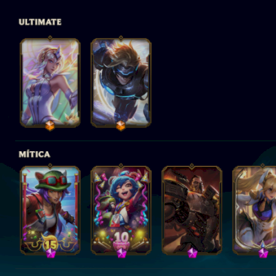 Conta com MMR diamante 1, todos os campeões, nível 490, +- 150 skins