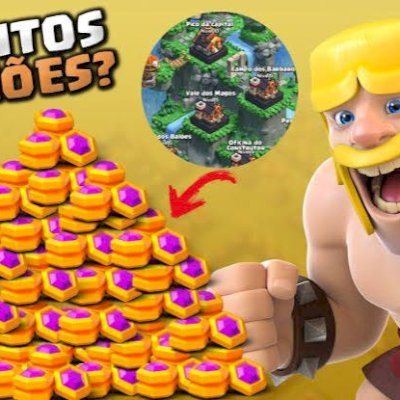 CLASH OF CLANS OURO DA RAIDE - UPGRADE DA CAPITAL - 105 MILHÕES CP10 FULL 179,00