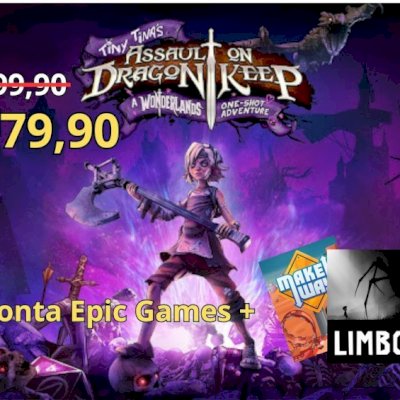 Conta Epic Games Tiny Tina Wonderlands + brindes R$ 79,90 