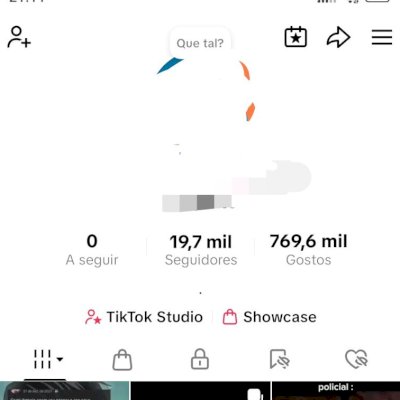 Conta tiktok com 20k seguidores e shop ativo