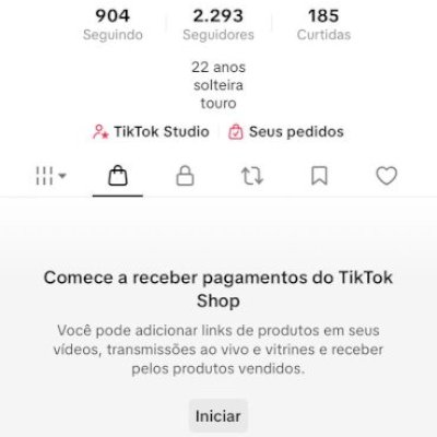 Conta com tiktokshop 