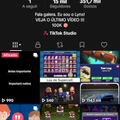 CONTA TIK TOK COM 15K