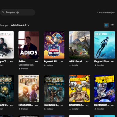  Conta Epic Games Premium – Mais de 50 jogos AAA