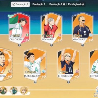 Conta lvl 39 com Oikawa UR 75K poder Haikyuu fly high 