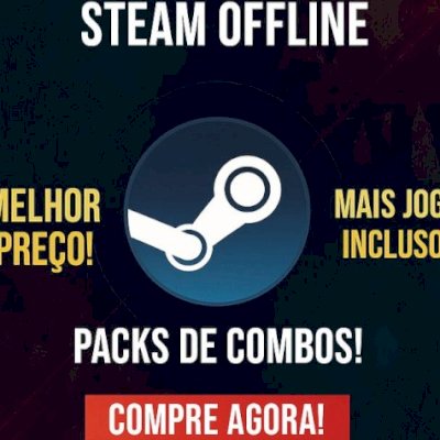CONTAS STEAM OFFLINE! PACKS DE COMBOS! MELHOR PREÇO! MAIS JOGOS INCLUSOS!