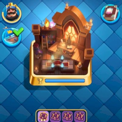 Conta de clash royale muito upada com liga e full troféus 