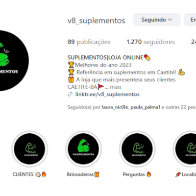 Conta antida 2020 do instagram com 1.3k de seguidores