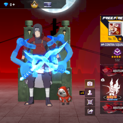 Conta 3 angelicais masculinas, 500 peitorais, Itachi, passes antigos e mais
