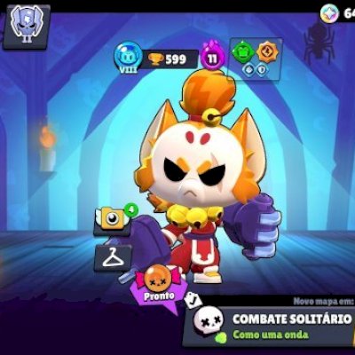Conta brawl super boa com skin de natal 