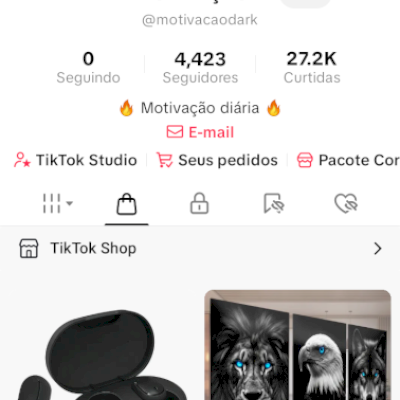 Conta TikTok com Shop Ativo! 🛍️🔥