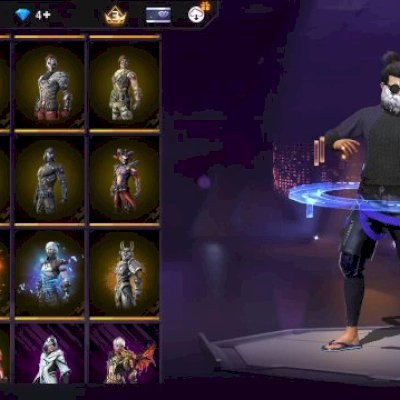 Conta Free Fire Nível 74 • 28 Passes de Elite Antigos • +Mil Itens Raros
