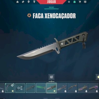 conta vava com faca xenocaçador e karambit