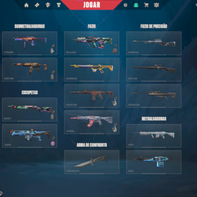 À VENDA: Conta de VALORANT com Skins Raras e Rank Alto