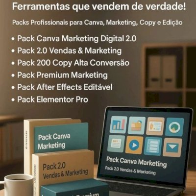 🎯💼💻Mega Pack Digital: Ferramentas Para Marketing, Design e Automação⭐⭐⭐⭐⭐ 