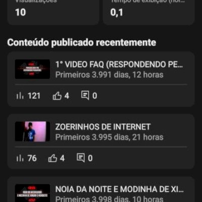 CANAL ANTIGO YOUTUBE 2014 COM 680+ INSCRITOS 
