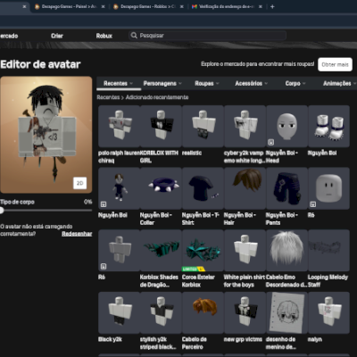 CONTA DE ROBLOX COM KORBLOX + R$3.600 GASTOS EM ROUBUX (85K+) +4k100 ROBUX