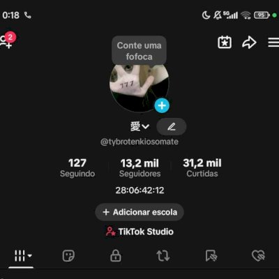 CONTA DE TTK 13K SEGUIDORES