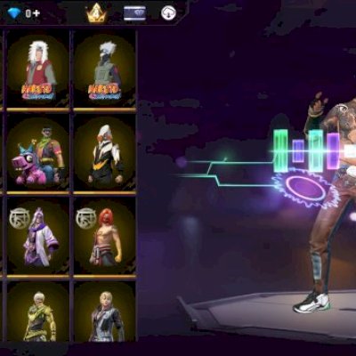 Conta FF super boa level 70 com angel 