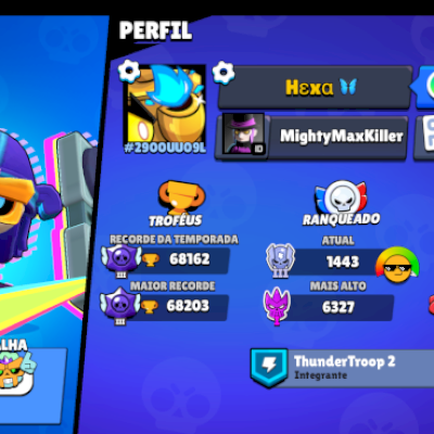 Conta de Brawl Stars 68k Fama Saturno 