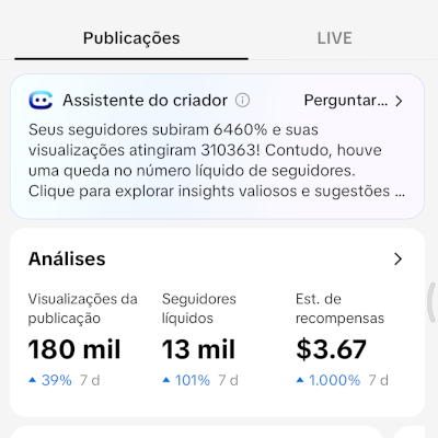 Conta tiktok 