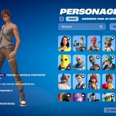 💥 Conta Fortnite 125 Skins + Salve o Mundo Fundador 🔥 Full Acesso • Lara Croft