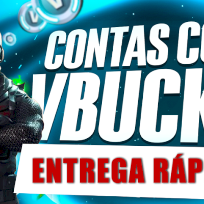 CONTAS COM 4800 VBUCKS - FORTNITE