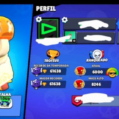 Conta de brawl stars gemada