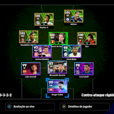 Conta Efootball 3102 over com Ronaldinho gaúcho e Adriano imperador (steam)